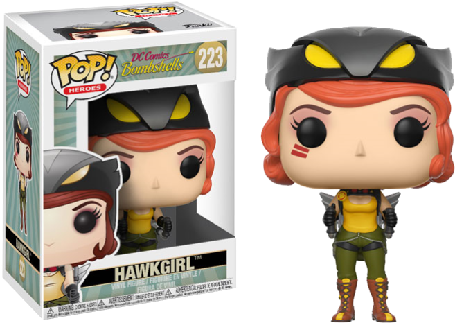 Pop Figure Dc Hawkgirl Bombshell Series - Funko Pop Dc Bombshells (701x501), Png Download