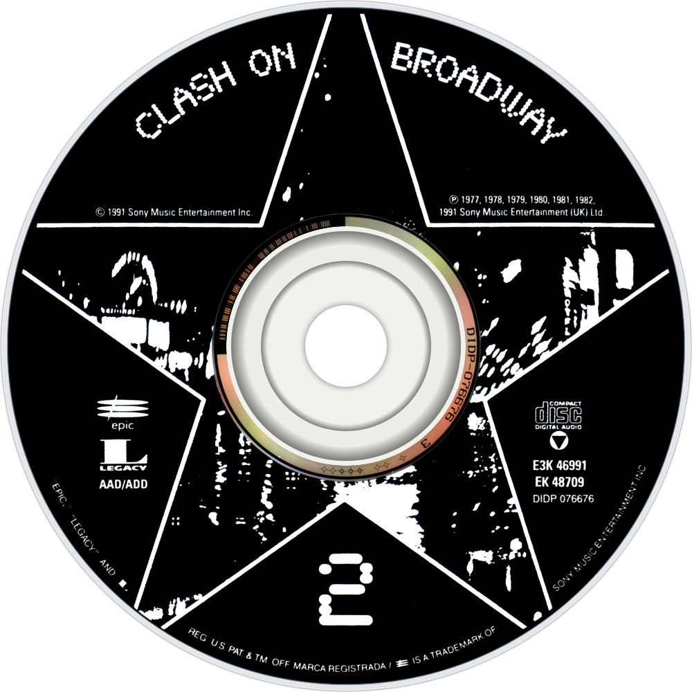The Clash Clash On Broadway Cd Disc Image - The Clash (1000x1000), Png Download