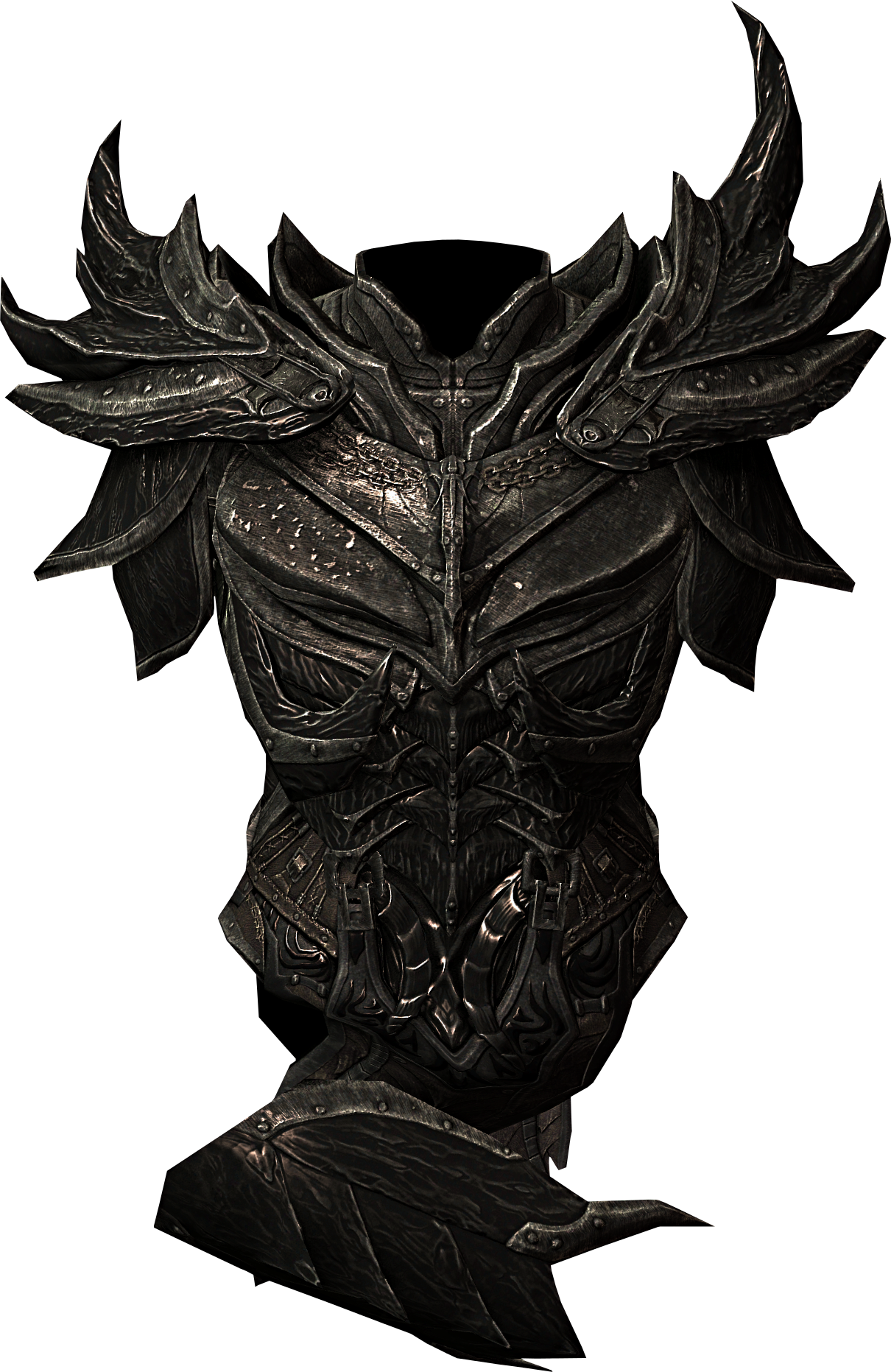 Daedric Armor - Skyrim Daedric Armor Png (1210x1863), Png Download