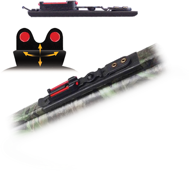 Fiber Optic Turkey Snap-on Rear Sight (700x700), Png Download