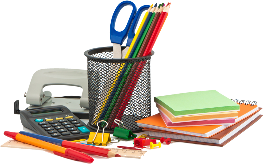 Download Stationery Items Full Size PNG Image PNGkit