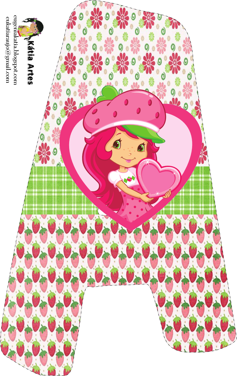 Letras Moranguinho (771x1223), Png Download