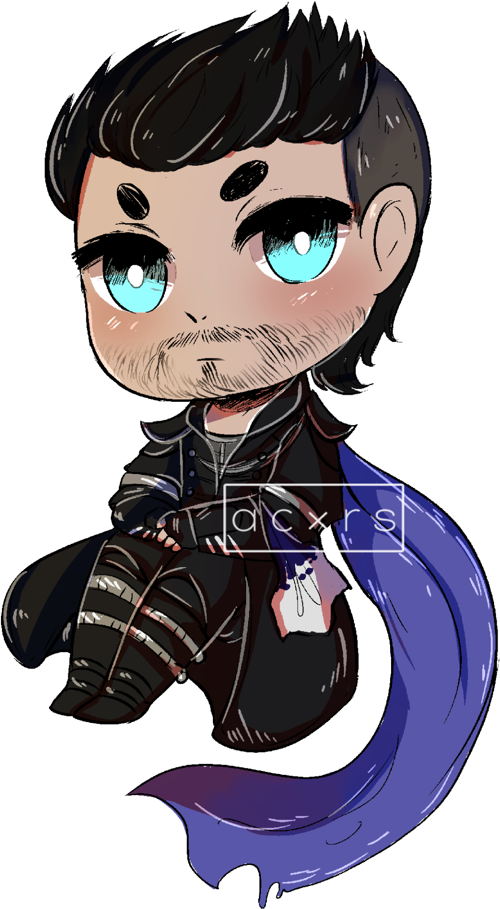 “nyx Ulric Chibi That Was Commissioned By A Friend - Nyx Ulric (1237x1920), Png Download