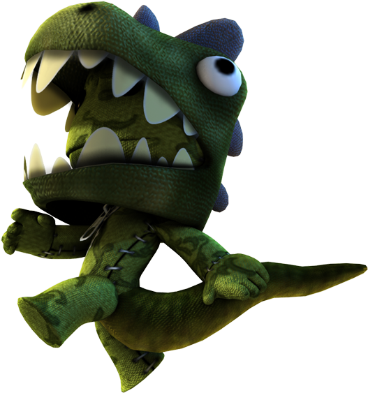 Chicken Dinosaur - Sackboy Dinosaur (605x600), Png Download