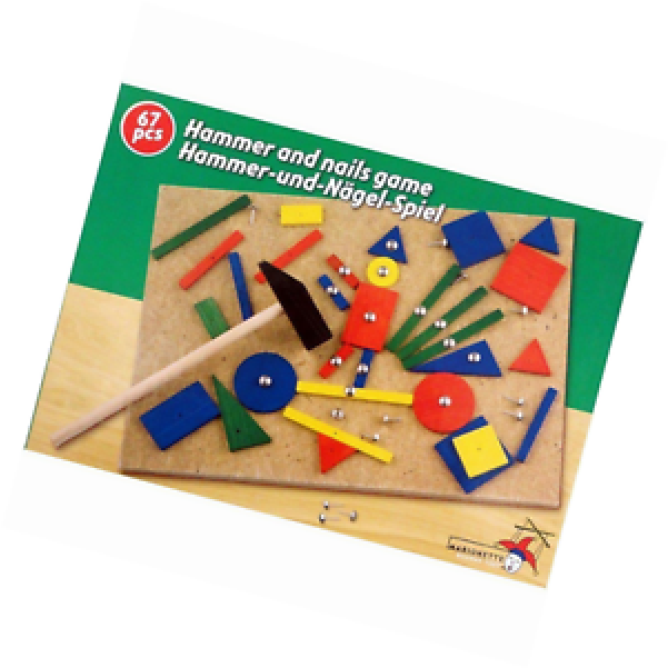 Hammer And Nails Game,67pcs - Hammer And Nails Tap Tap Art Set (800x800), Png Download