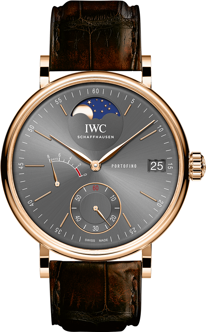 Portofino Hand-wound Moon Phase - Portofino Iwc (831x1302), Png Download