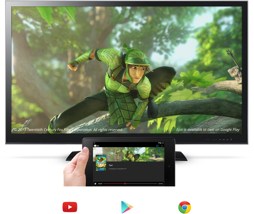 Chromecast - Epic - La Bataille Du Royaume Secret [blu-ray 3d] (1200x800), Png Download