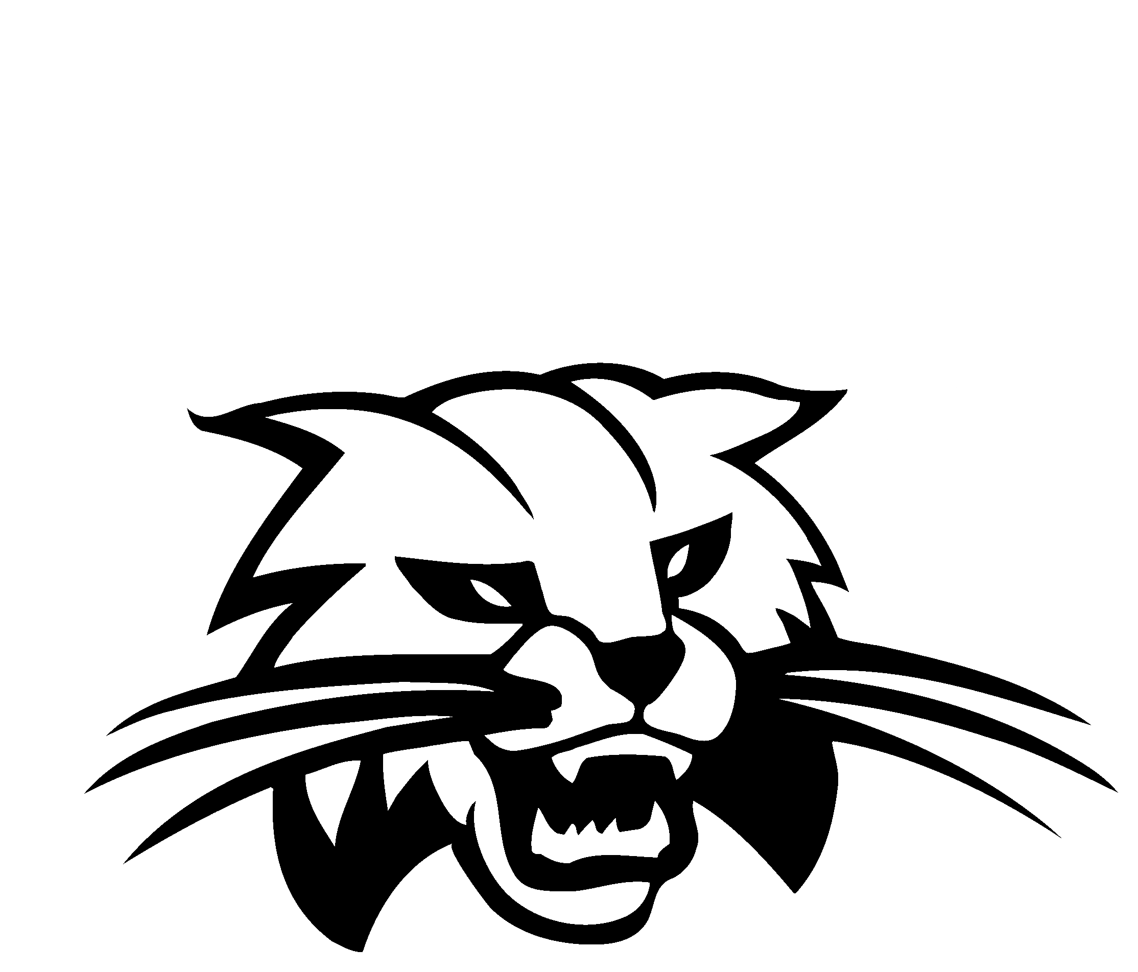 Ohio Bobcats Logo Black And White - Ohio Bobcats (2400x2400), Png Download