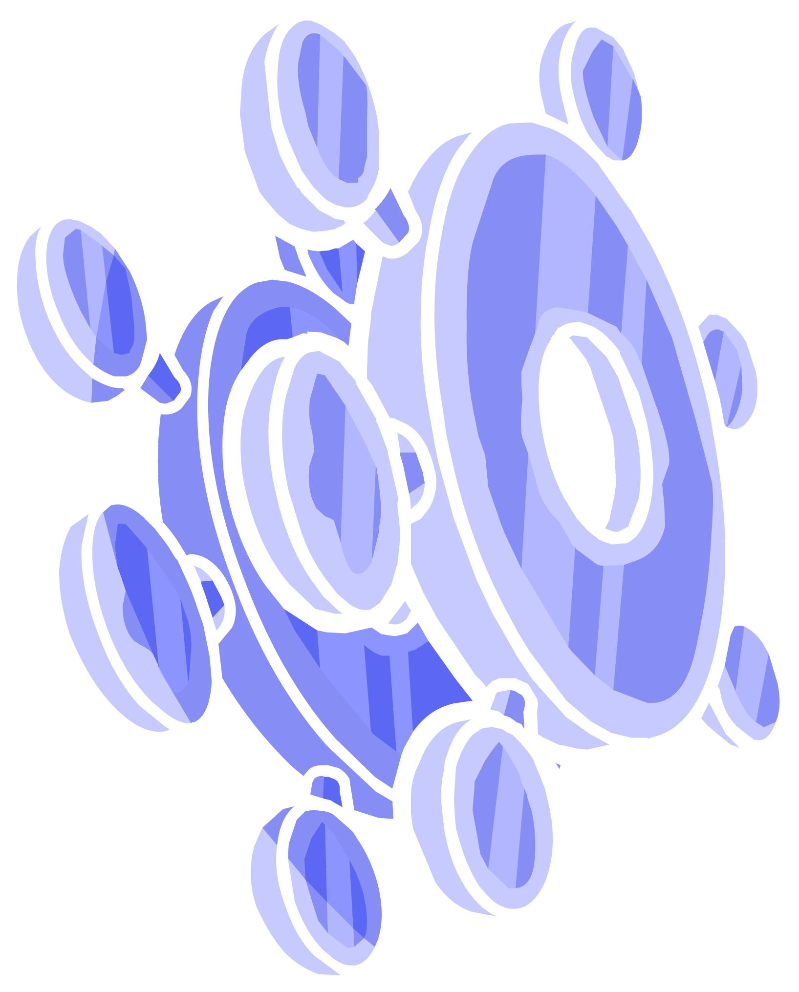 Png - Club Penguin Snow Shuriken (1635x2031), Png Download