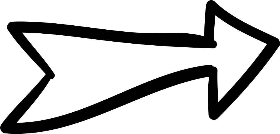 Right Arrow Comments - Brush Arrow Icon (981x470), Png Download