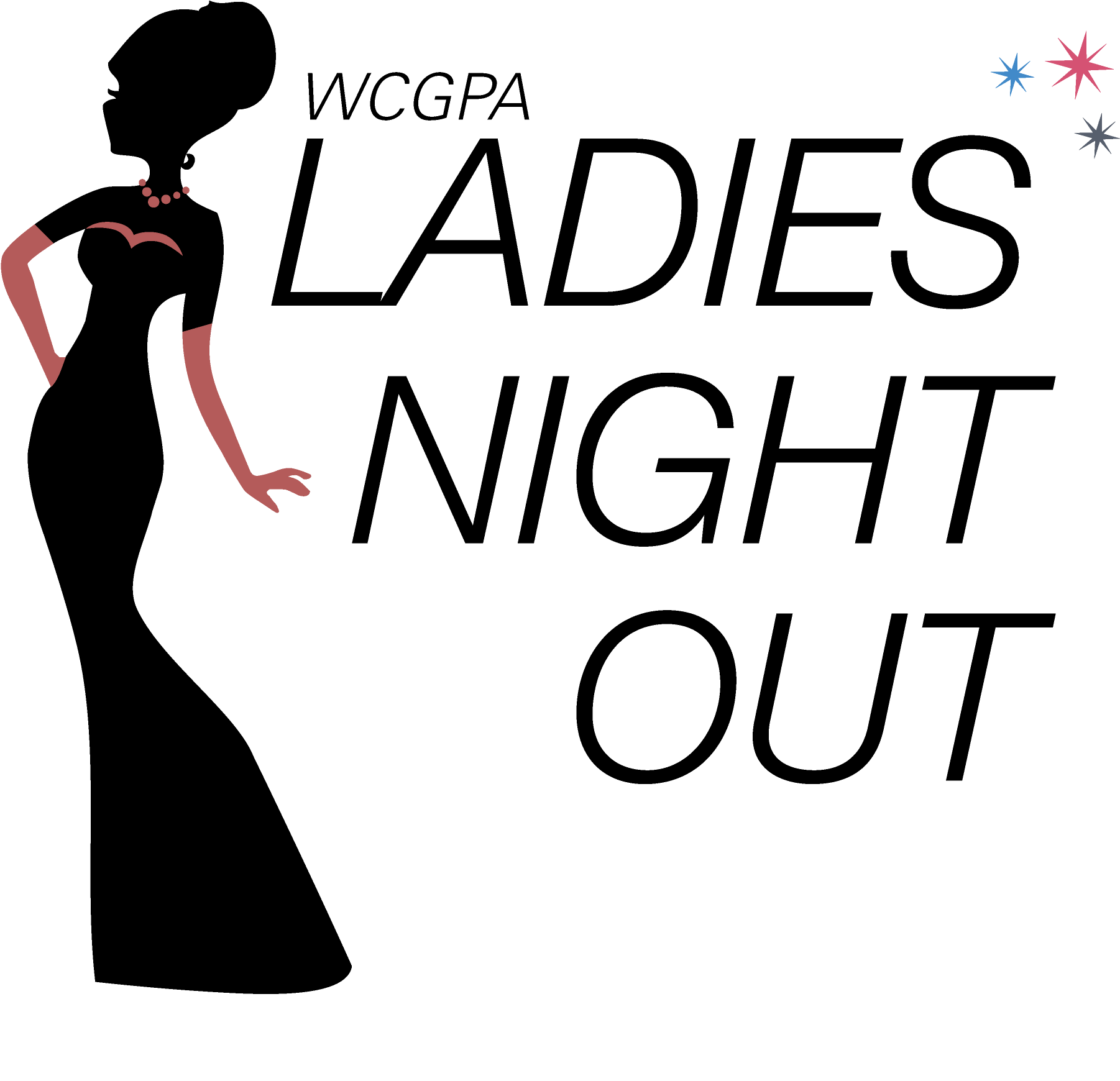 Ladies Night Out With Santa - Illustration (3300x2550), Png Download