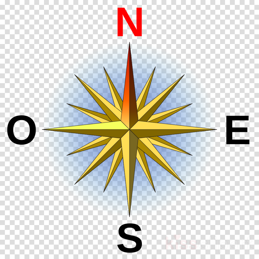 French Compass Rose Clipart North Points Of The Compass - Cool Compass Rose Designs (900x900), Png Download