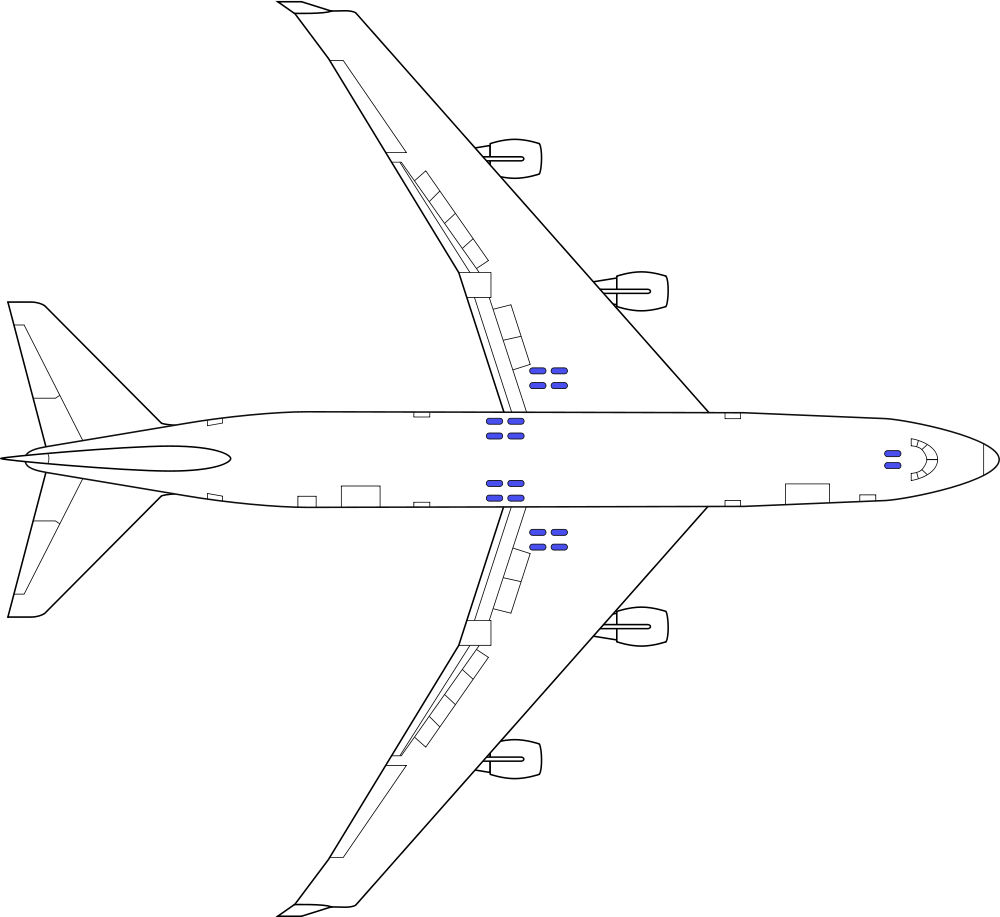 File Wikimedia Commons Fileboeing - Boeing 747 Technical Drawing (1000x917), Png Download