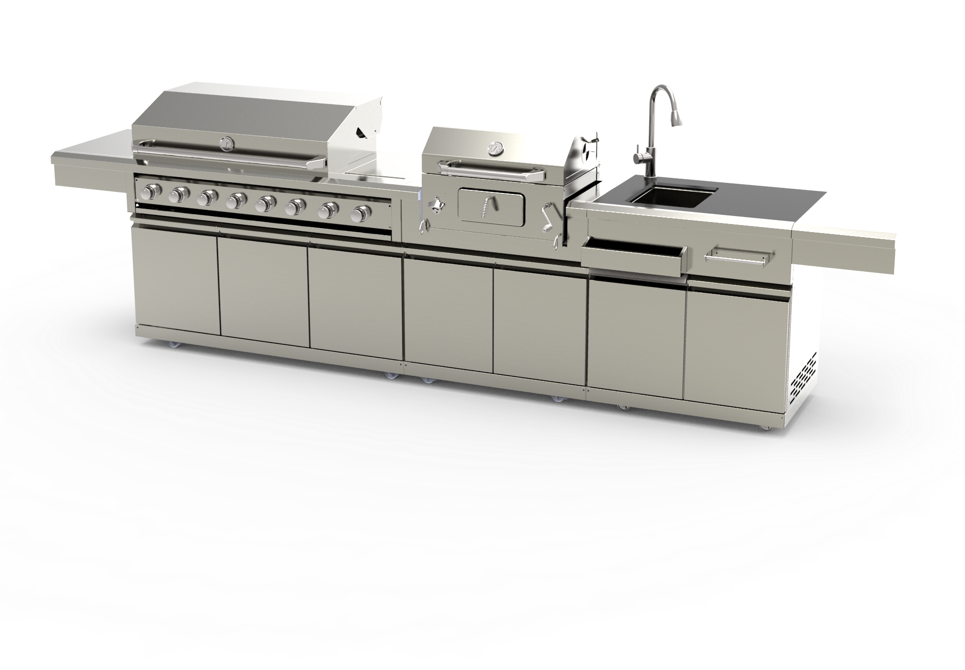 Find Inex Outdoor Kitchen Combo At Inex Outdoor Living - Paellera (1920x1675), Png Download