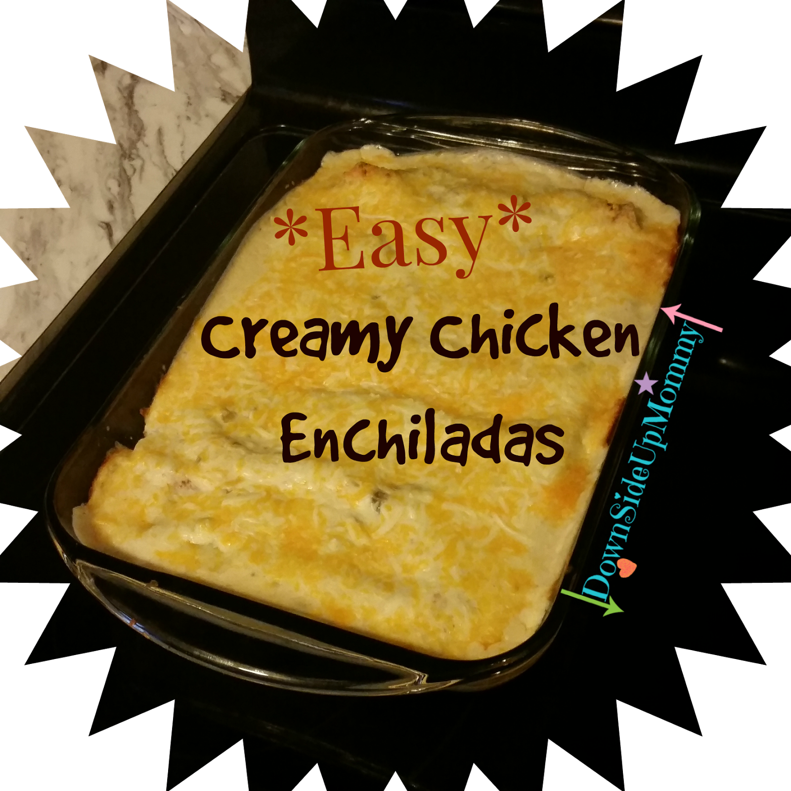 Easy Creamy Chicken Enchiladas - Price Starburst (1600x1600), Png Download