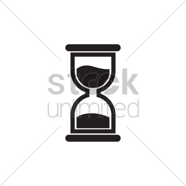 Hour Glass Silhouette At Getdrawings - Golden Bauhinia Square Vector (600x600), Png Download