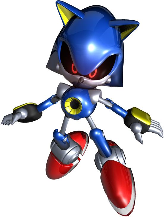 Anúncios - Sonic Metal (552x728), Png Download