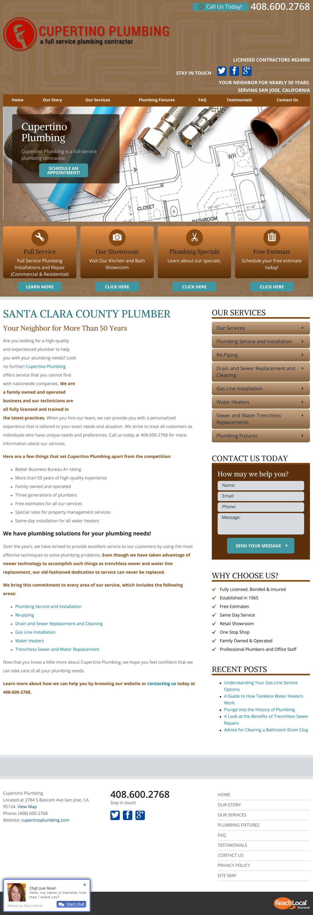 Cupertinoplumbing Competitors, Revenue And Employees - Plumbing (1024x2989), Png Download