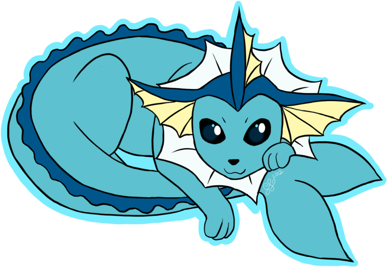 Free Icons Png - Vaporeon Sticker (800x557), Png Download