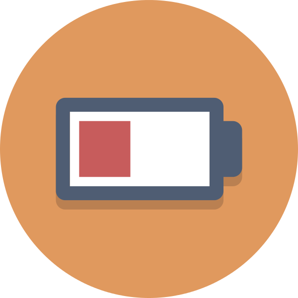 How To Use Icon In A - Low Battery Icon Free (600x600), Png Download