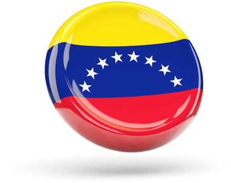 Illustration Of Flag Of Venezuela - Venezuela National Country Flag Round Wood Id Card (640x480), Png Download