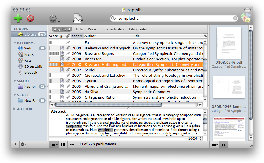 Publication Editor - Bibdesk (866x537), Png Download