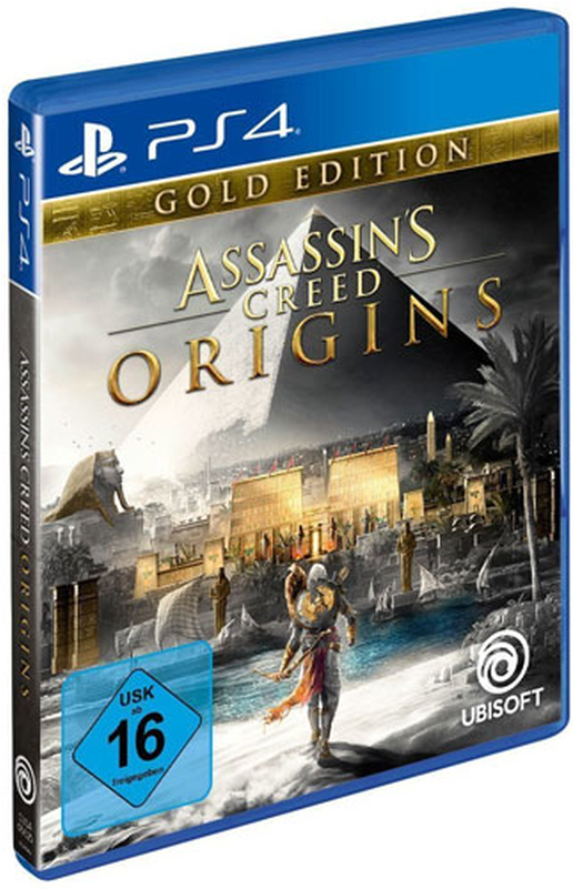 Ac Origins Ps-4 Gold Edition Assassins Creed Origins - Assassin's Creed Origins Gold Edition Uk (800x800), Png Download