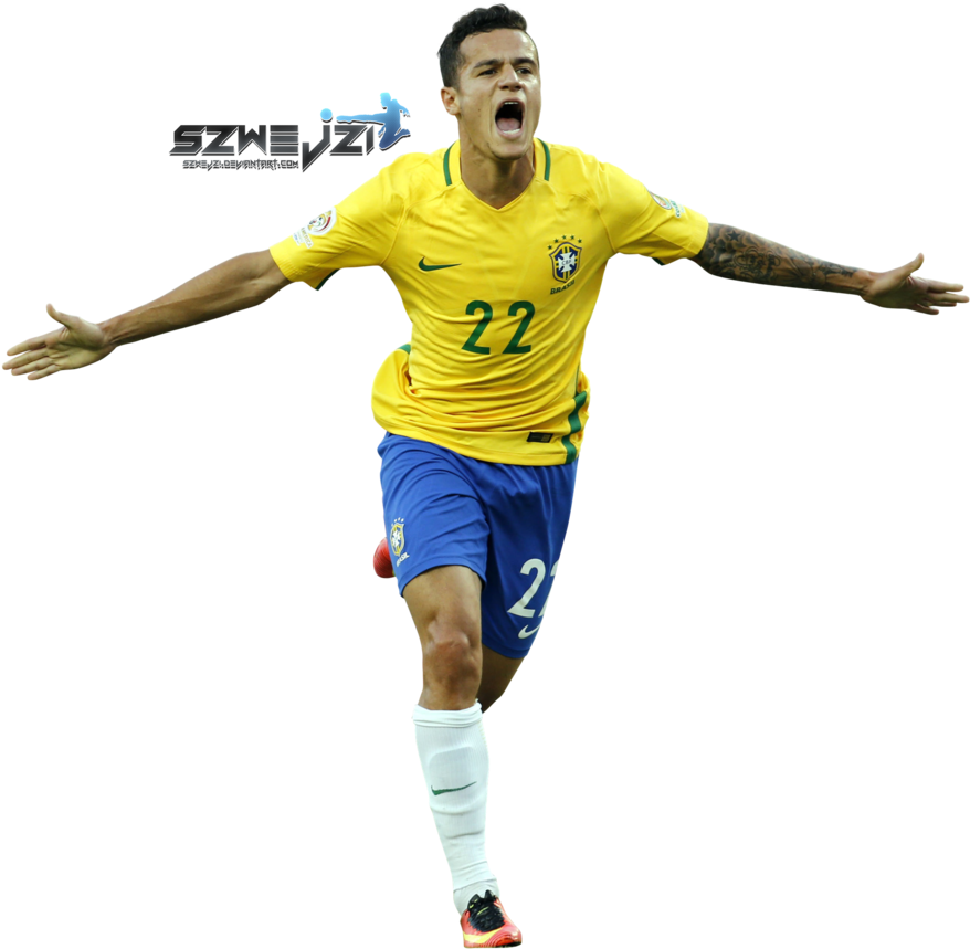 Coutinho Brazil Png - Philippe Coutinho Brasil Png (897x891), Png Download
