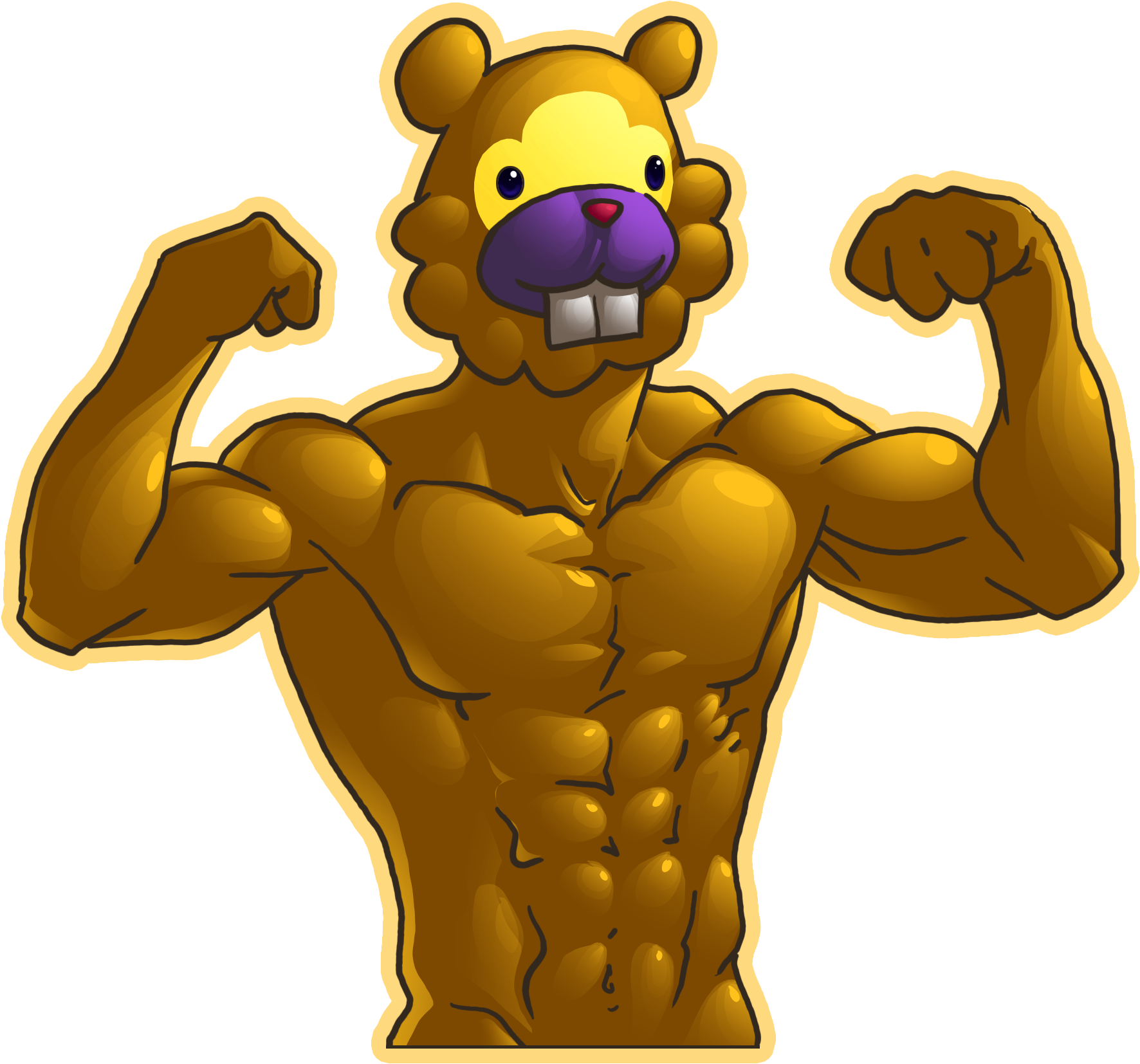 Bidoof Evolved - Bidoof Shiny (2026x2519), Png Download