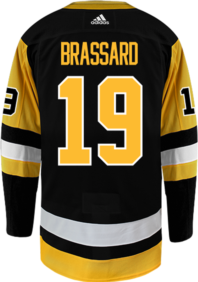 Derick Brassard Pittsburgh Penguins Adidas Authentic - Jack Johnson Pittsburgh Penguins Jersey (910x1000), Png Download