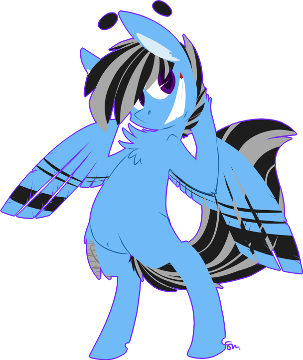 Dr-idiot, Grin, Hippogriff, Oc, Oc Only, Oc - Cartoon (608x723), Png Download
