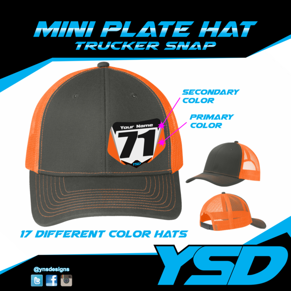 Mini Plate Trucker Snapback Hat (600x600), Png Download
