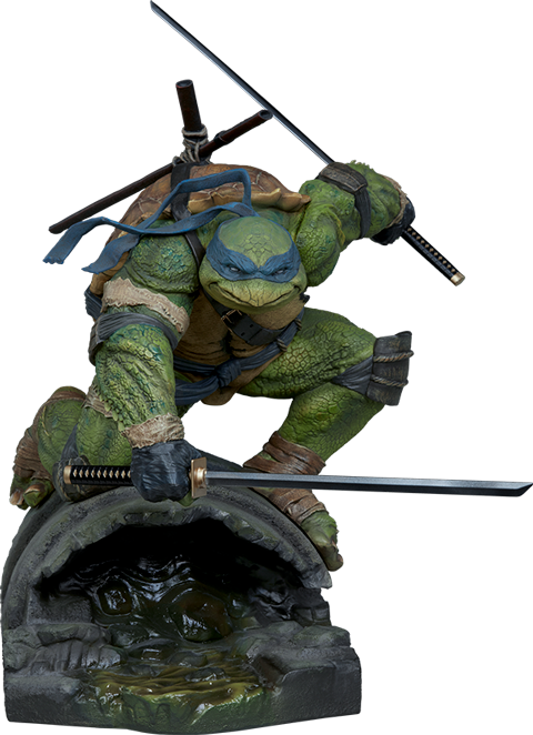 Leonardo Statue - Ninja Turtles Figure Cz (480x662), Png Download