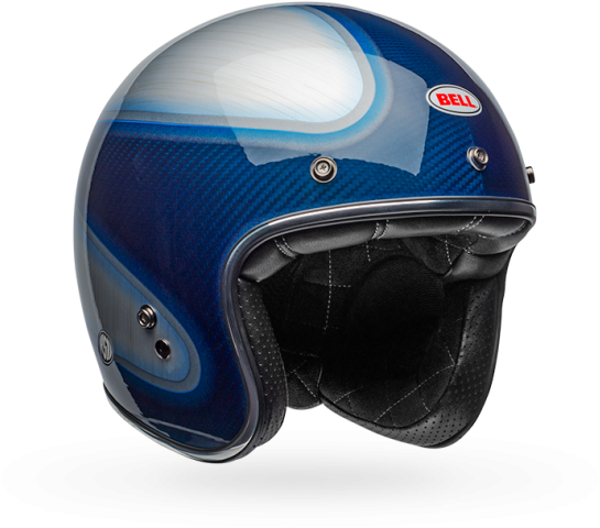 Bell Ps Custom500 Crbn Rsd Jager Candy Blu M - Bell Custom 500 Carbon Rsd Jager Helmet Large Blue/silver (600x600), Png Download