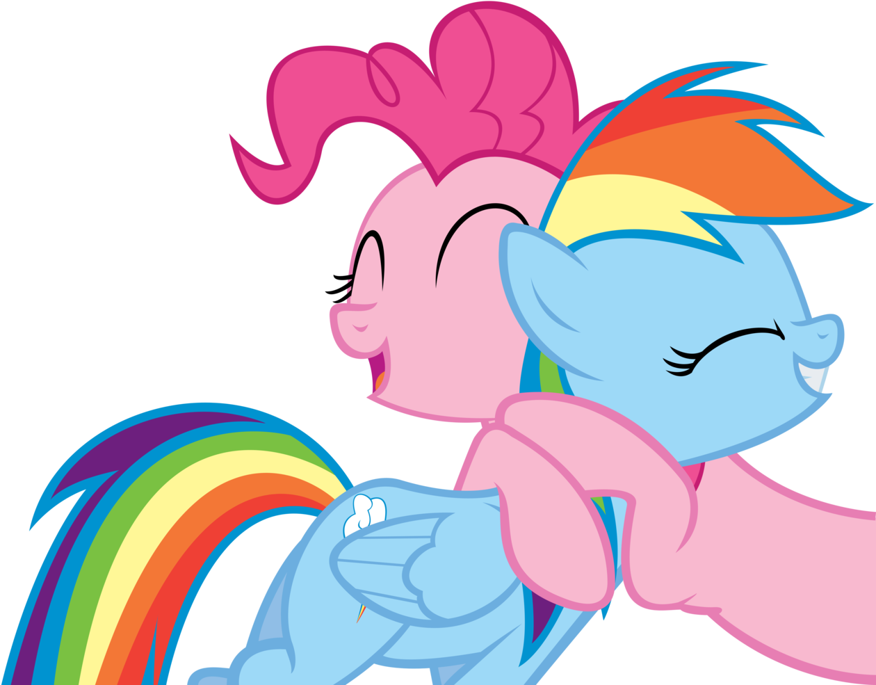 my little pony rainbow dash and pinkie pie