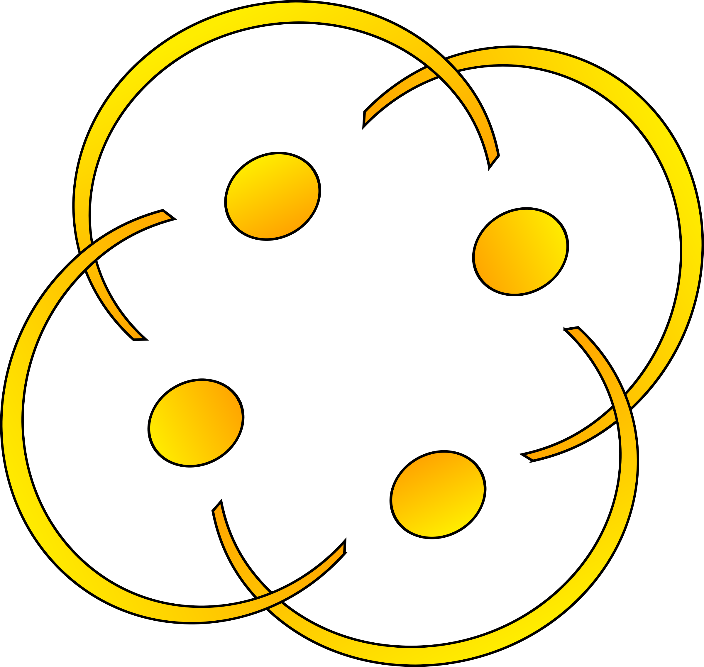 This Free Icons Png Design Of Golden Hug (2400x2274), Png Download