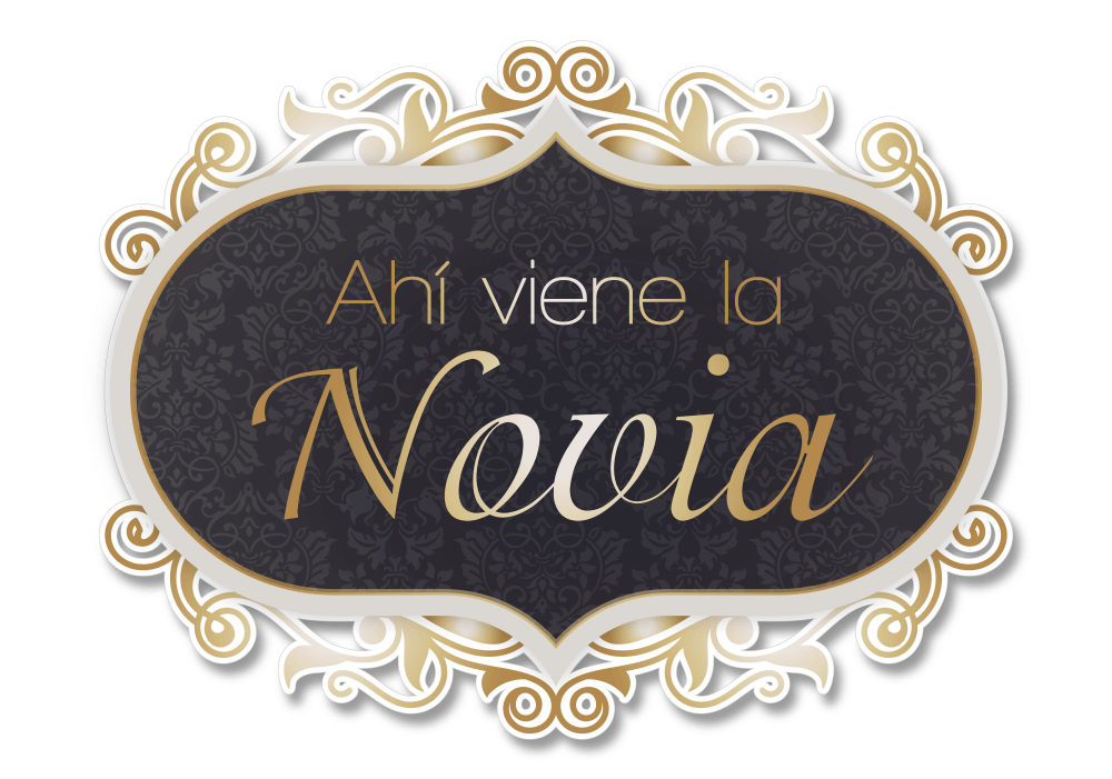 Letrero “ahí Viene La Novia” No - Calligraphy (1000x1000), Png Download