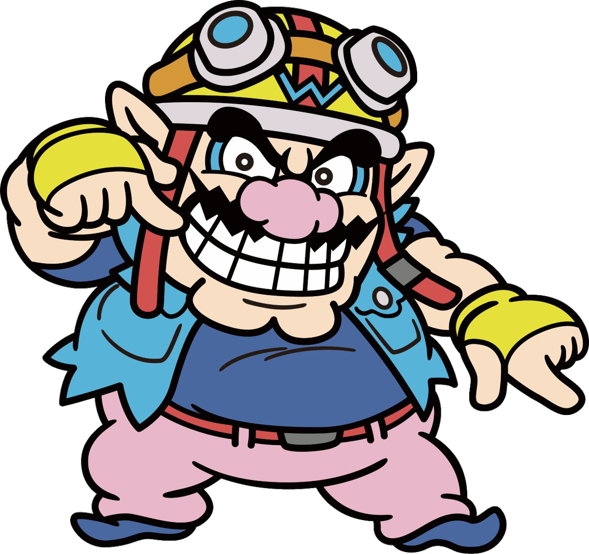 9 Aug - Warioware Gold Wario (1200x1128), Png Download