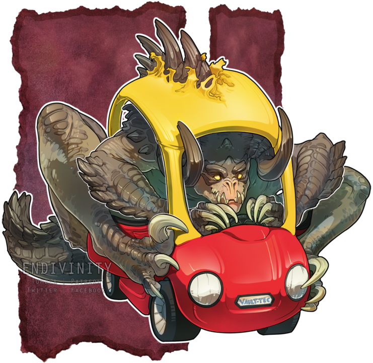 Коготь Смерти,deathclaw,fallout Существа,fallout Монстры, - Deathclaw Endivinity (811x756), Png Download