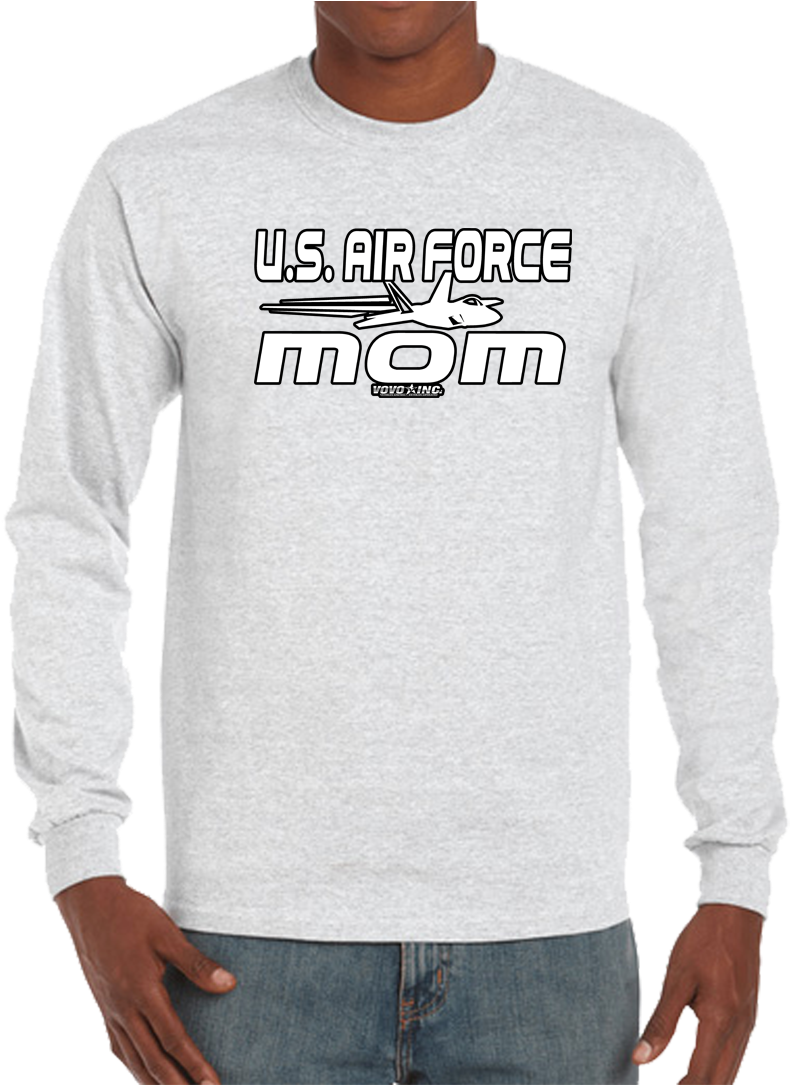 Air Force Mom Long Sleeve T-shirt - Long Sleeve Shirts (819x1084), Png Download