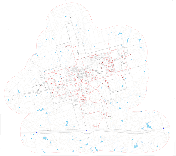 Sewer Master Map - Creative Arts (600x530), Png Download