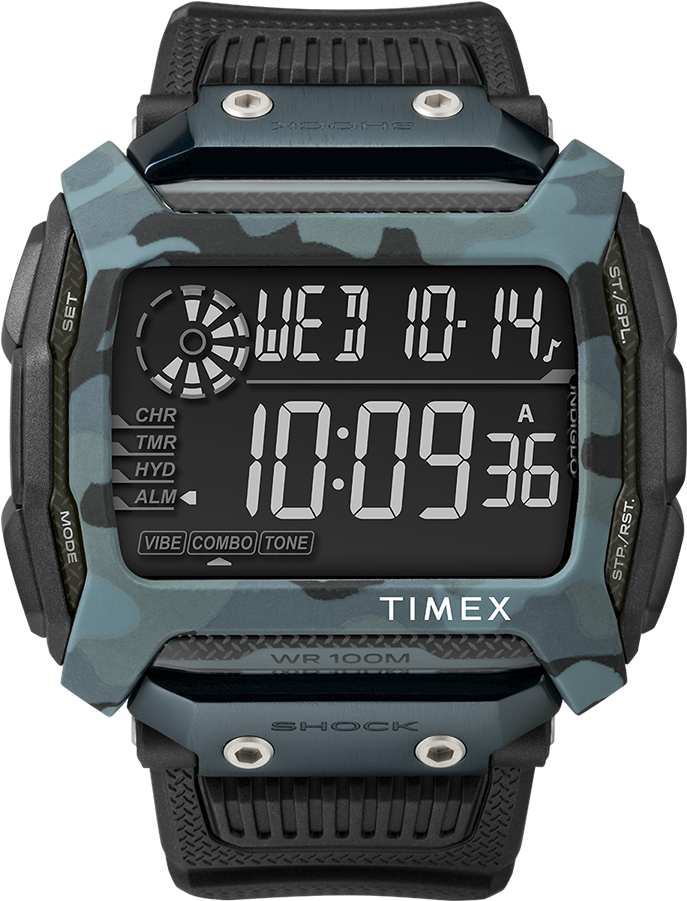 Timex Command™ Shock 54mm Resin Strap Watch - Timex Command Shock (750x900), Png Download