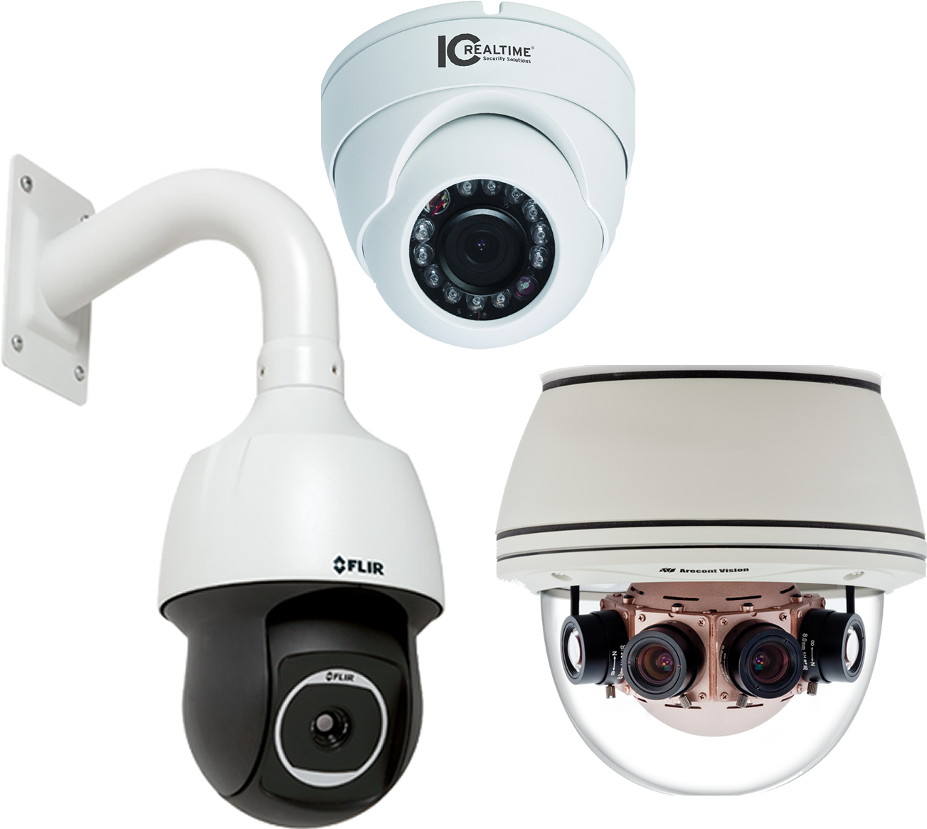 Video Cameras - Panoramic Security Camera (1369x1213), Png Download