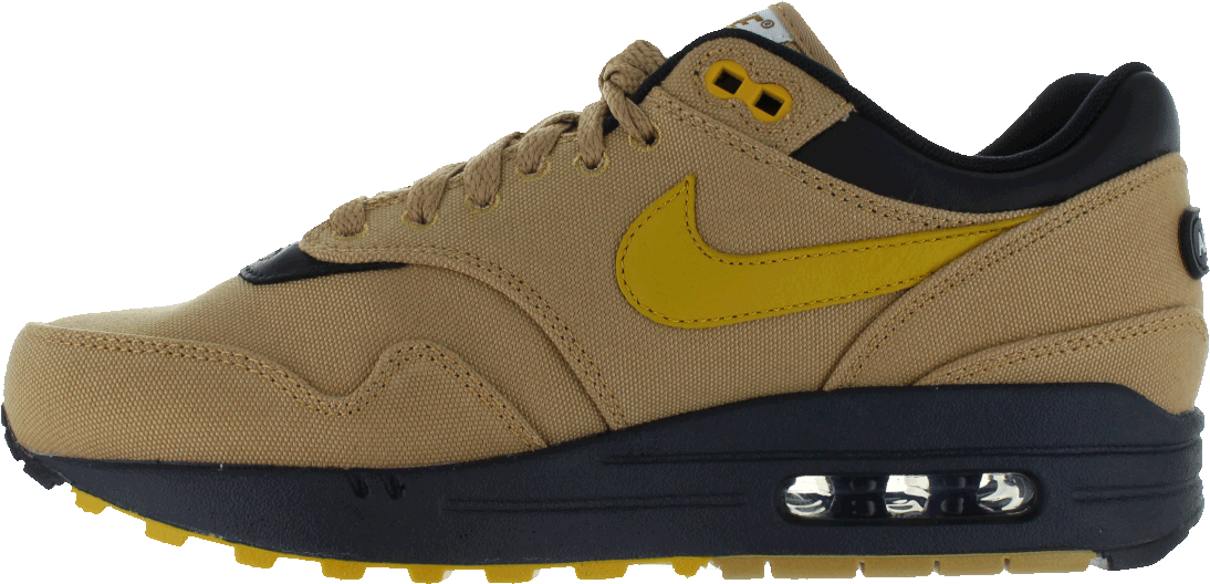 875844-700 Nike Air Max 1 Premium Elemental Gold/mineral - Sneakers (1100x824), Png Download