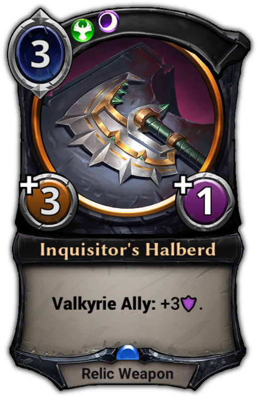 Inquisitor's Halberd - Witching Hour Eternal Card Game (529x801), Png Download