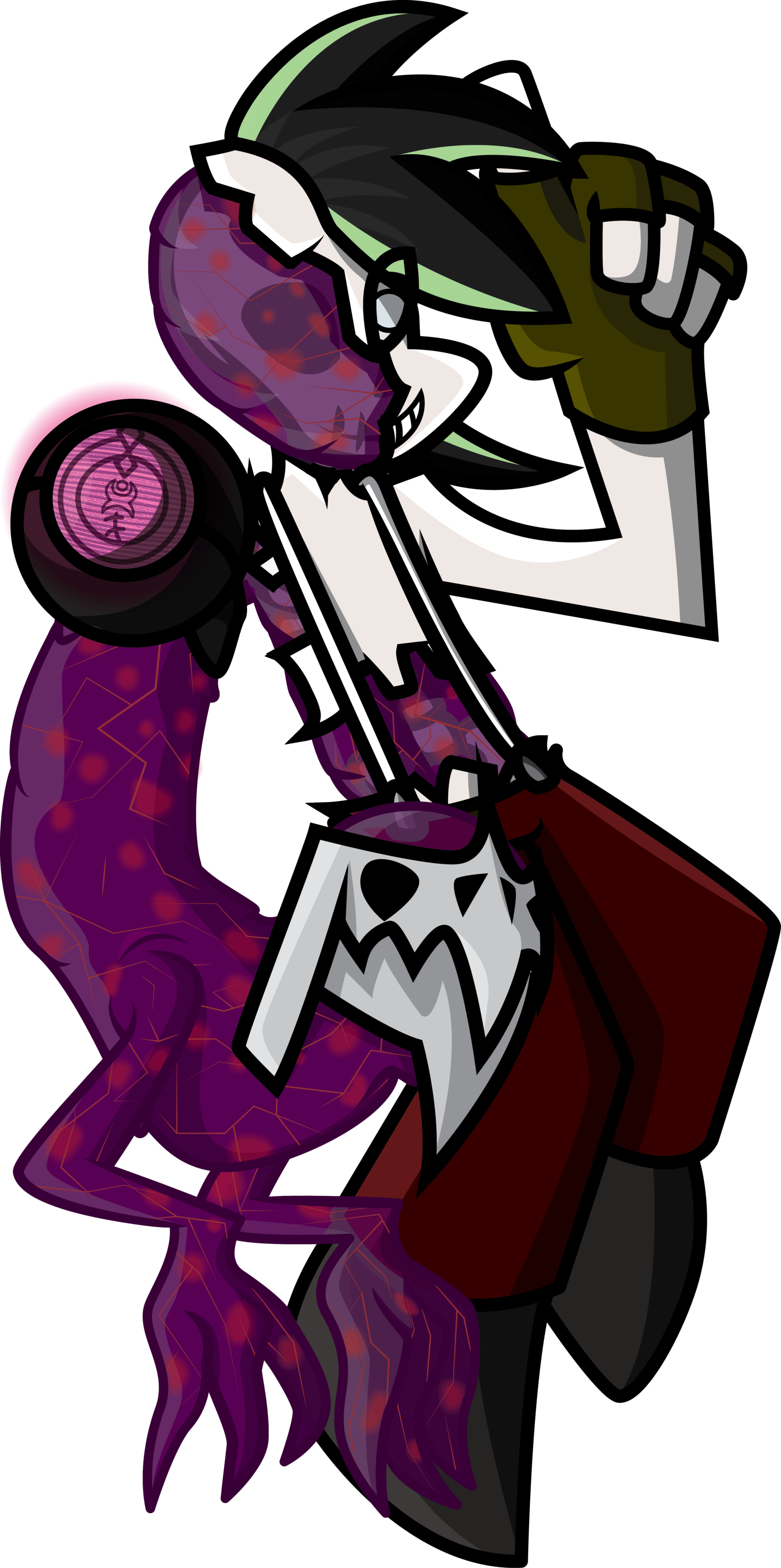 Vector Zombie Carton - Deviantart Monster Cartoon Vector (1600x3212), Png Download