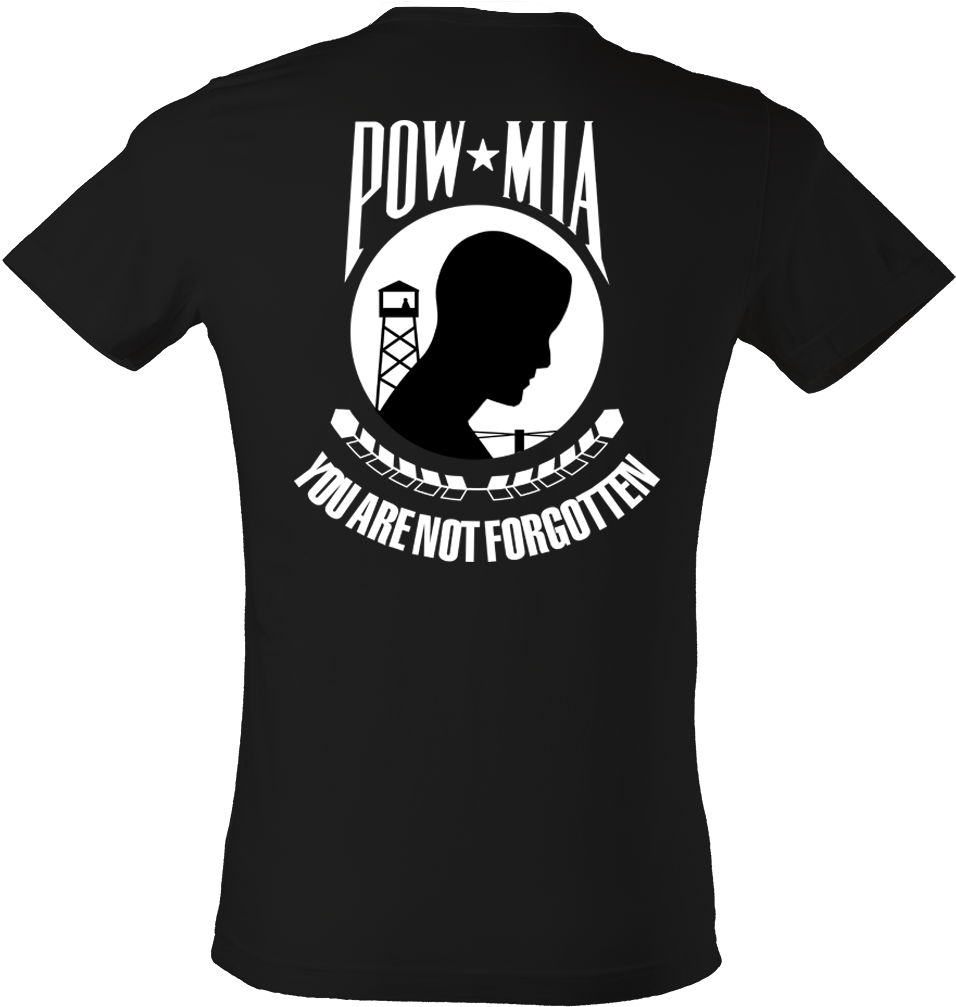 Pow Mia Back T-shirt - Pow Mia Recognition Day (964x1024), Png Download