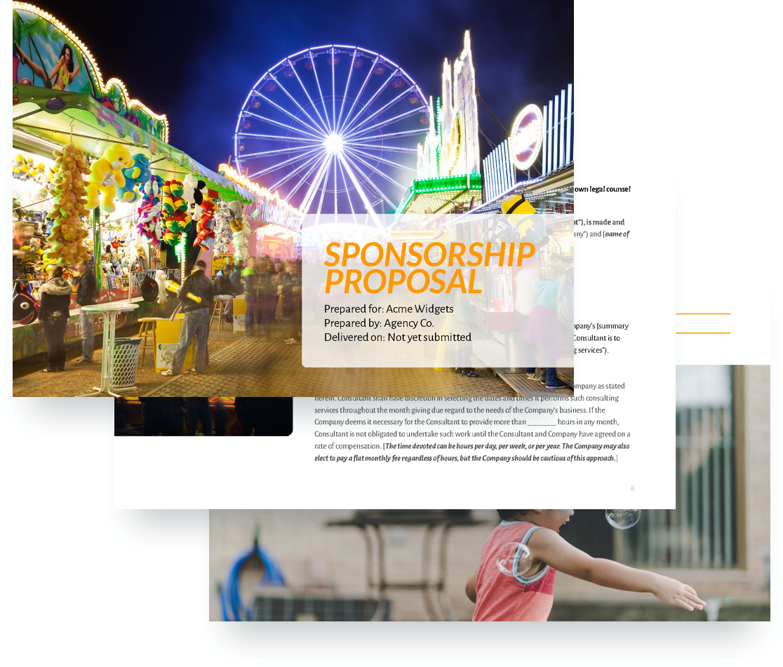 Sponsorship Proposal Template (1116x951), Png Download