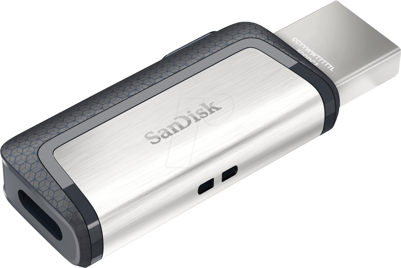 1 Stick 128gb Sandisk Dual Usb Typ C Sandisk Sdddc2 - Sandisk 32gb Ultra Dual Drive Usb Type-c Flash Drive (1308x903), Png Download