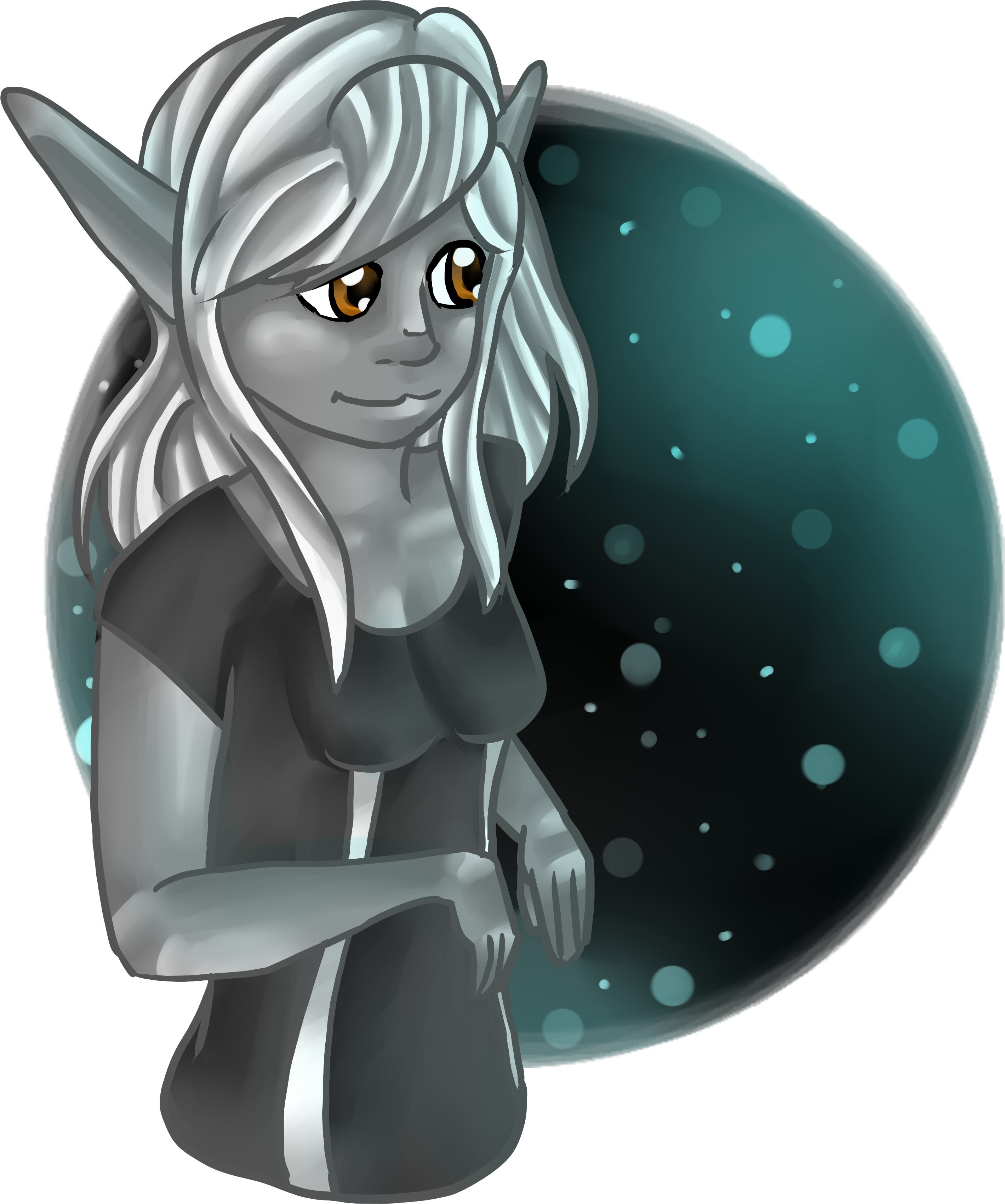 Dark Angel - Cartoon (3239x3697), Png Download